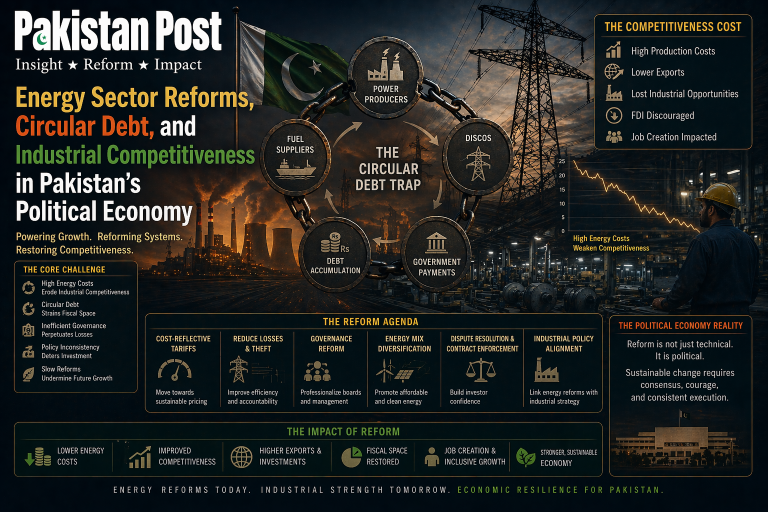 Energy Sector Reforms, Circular Debt, and Industrial Competitiveness in Pakistan’s Political Economy