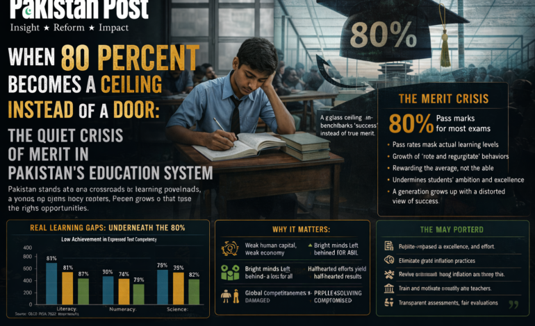When 80 Percent Becomes a Ceiling Instead of a Door: The Quiet Crisis of Merit in Pakistan’s Education System