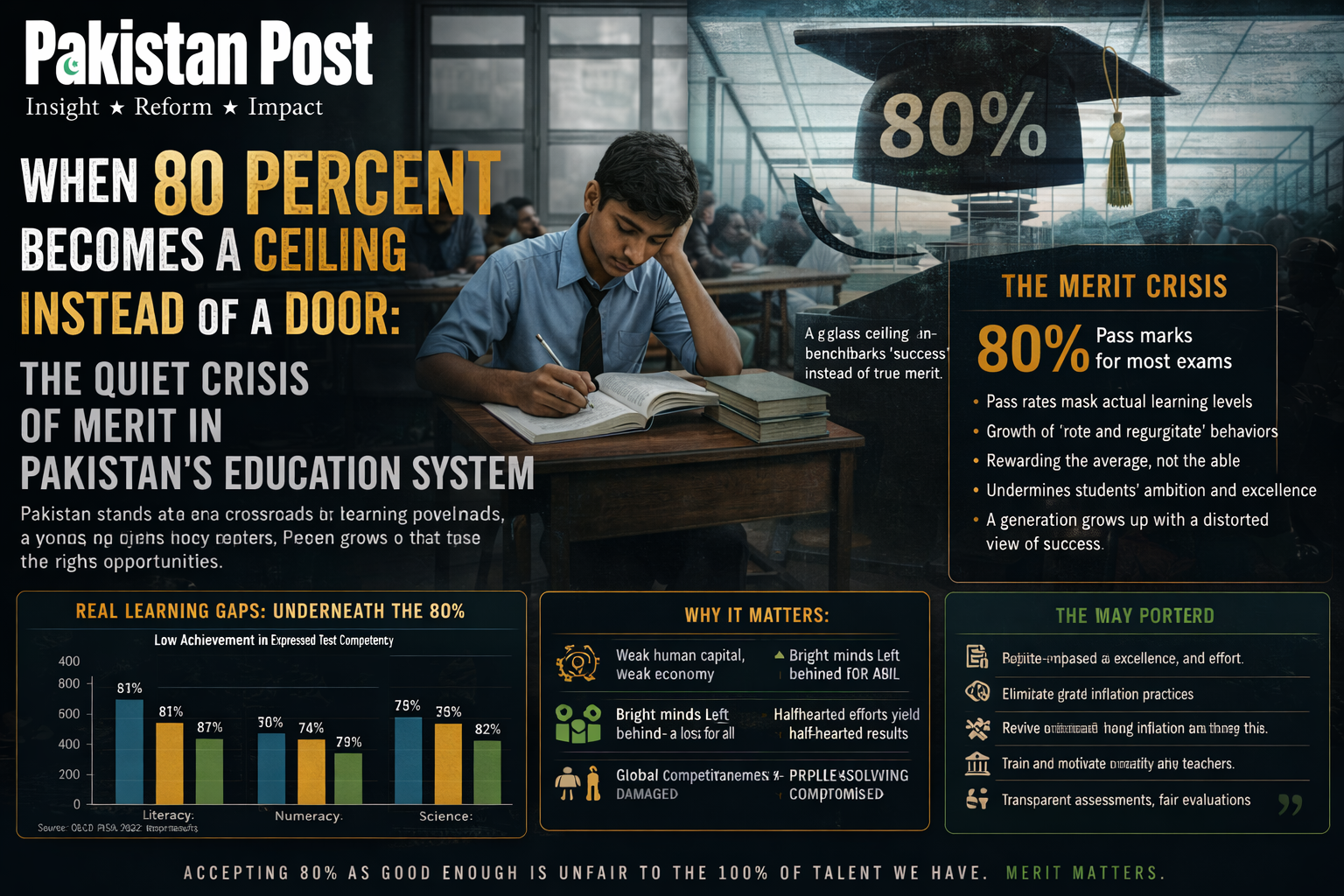 When 80 Percent Becomes a Ceiling Instead of a Door: The Quiet Crisis of Merit in Pakistan’s Education System