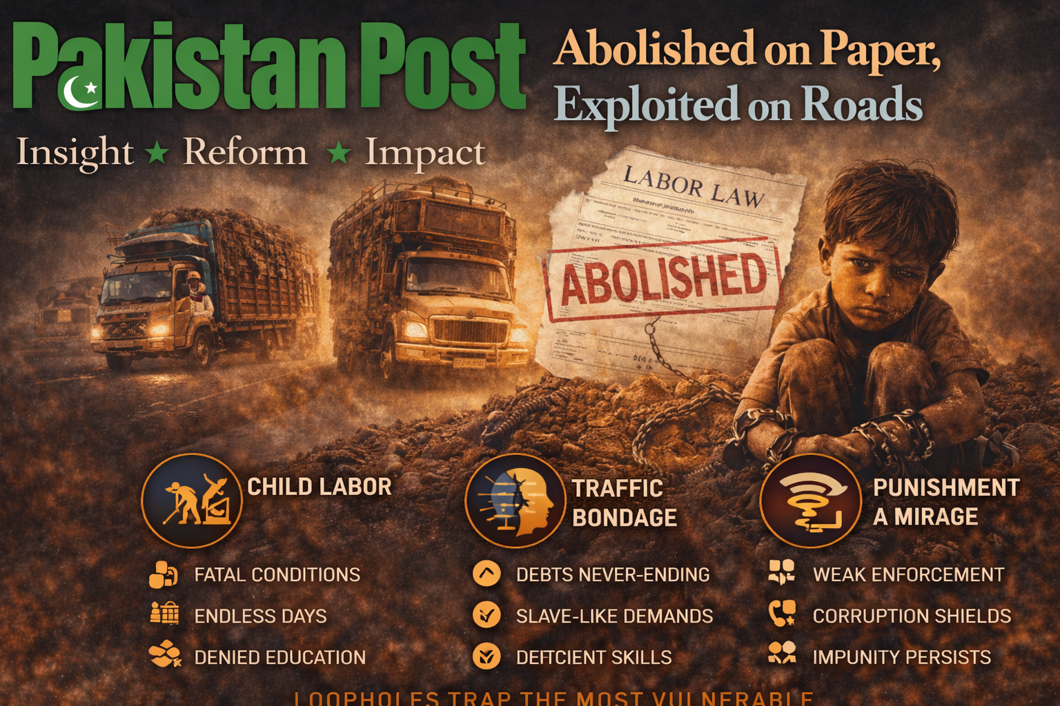 Abolished on Paper, Exploited on Roads