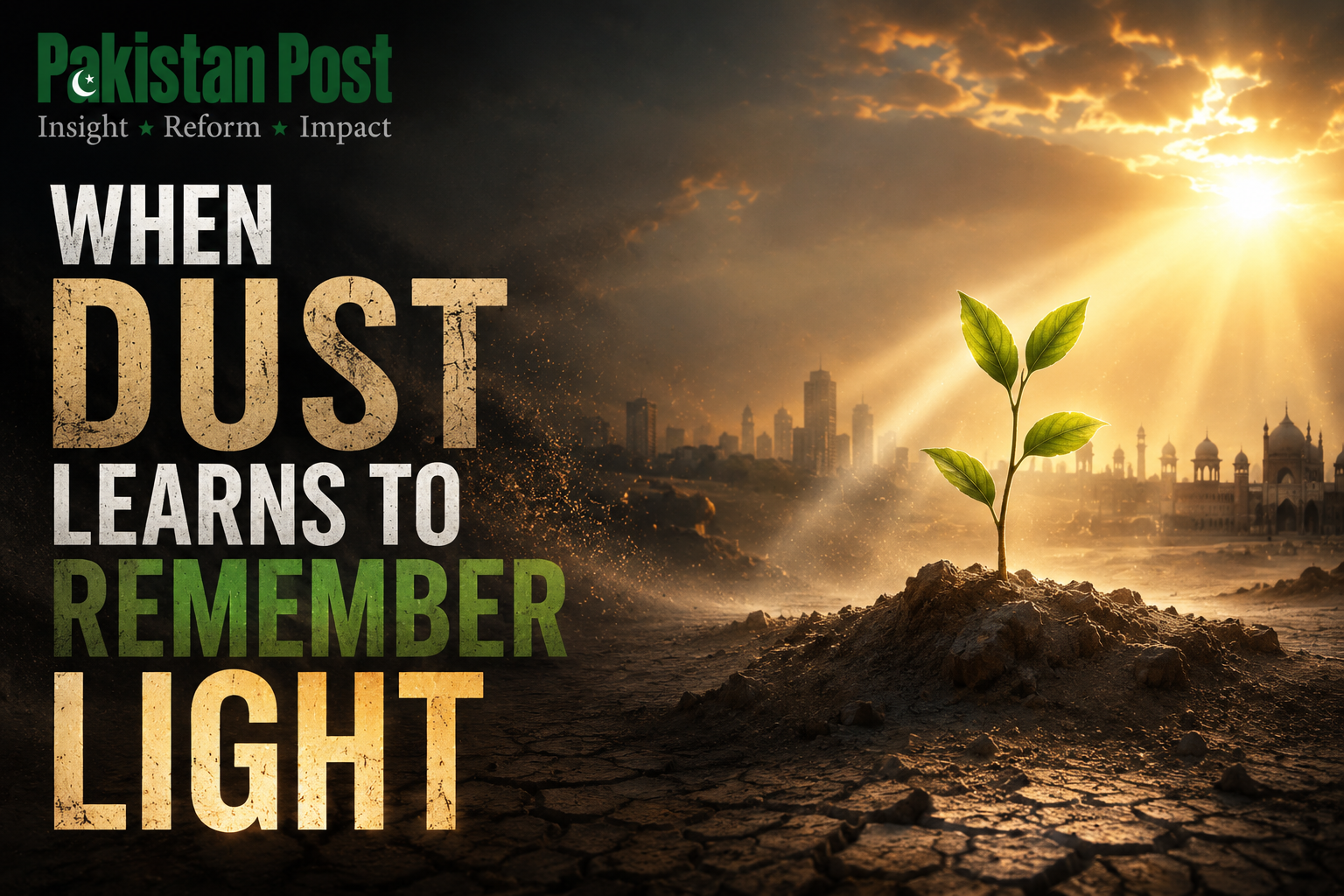 When Dust Learns to Remember Light