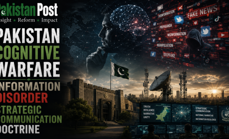 Pakistan Cognitive Warfare Information Disorder Strategic Communication Doctrine