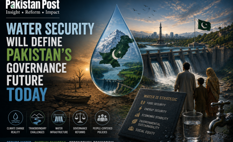Water Security Will Define Pakistan’s Governance Future Today