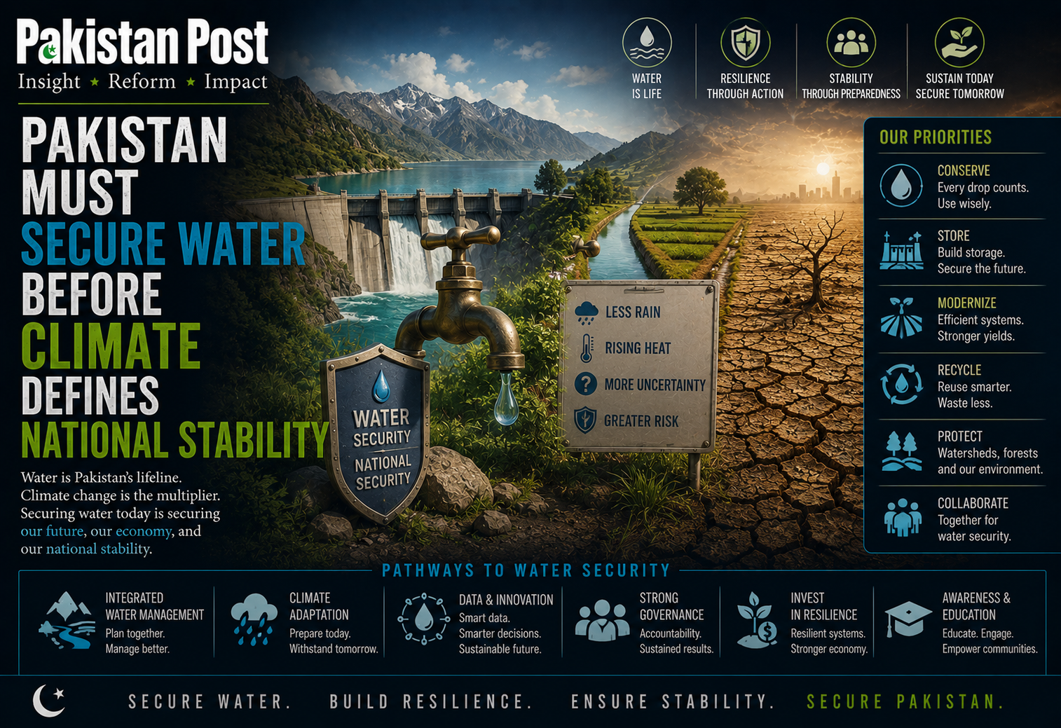 Pakistan Must Secure Water Before Climate Defines National Stability