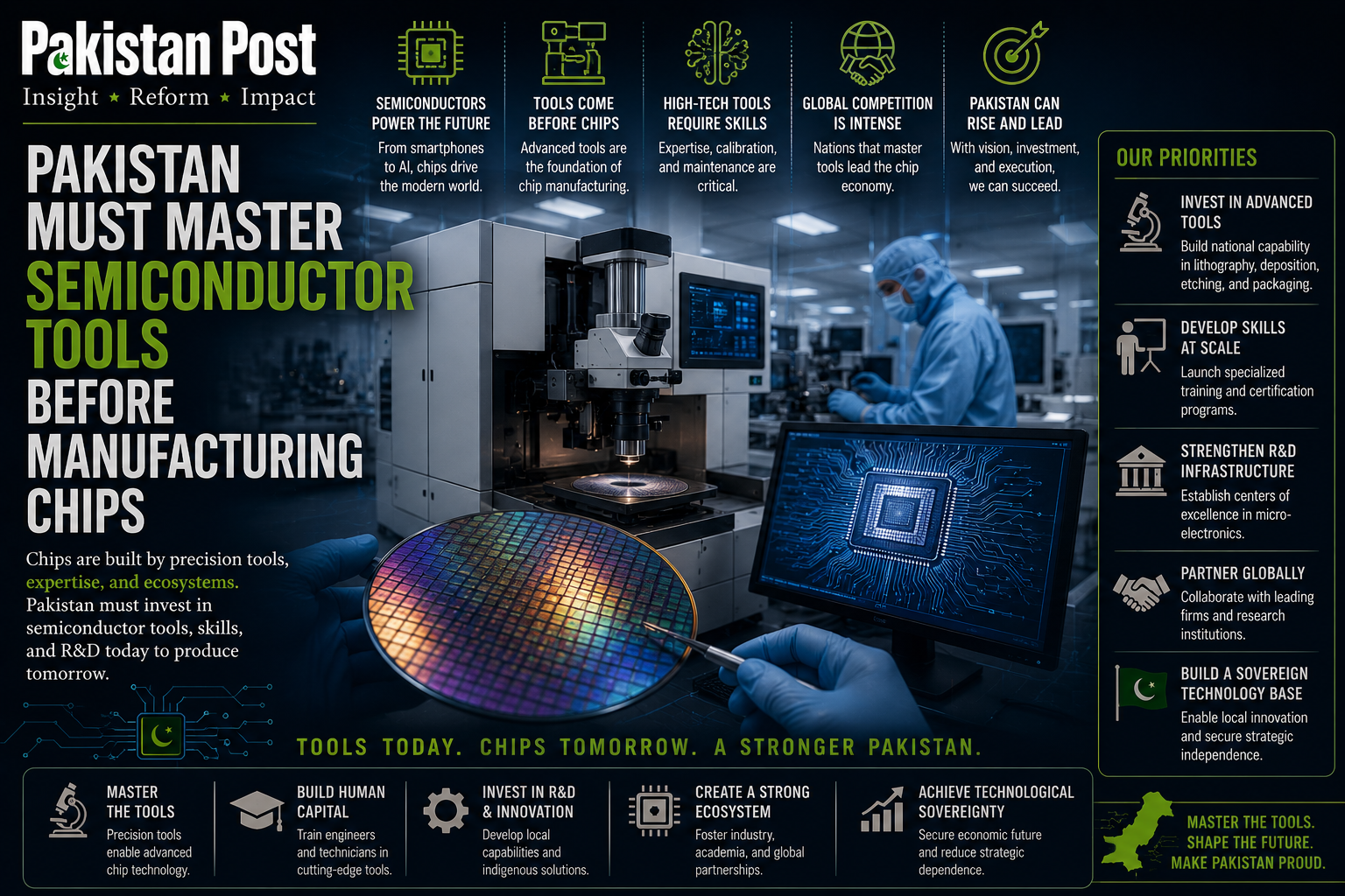Pakistan Must Master Semiconductor Tools Before Manufacturing Chips