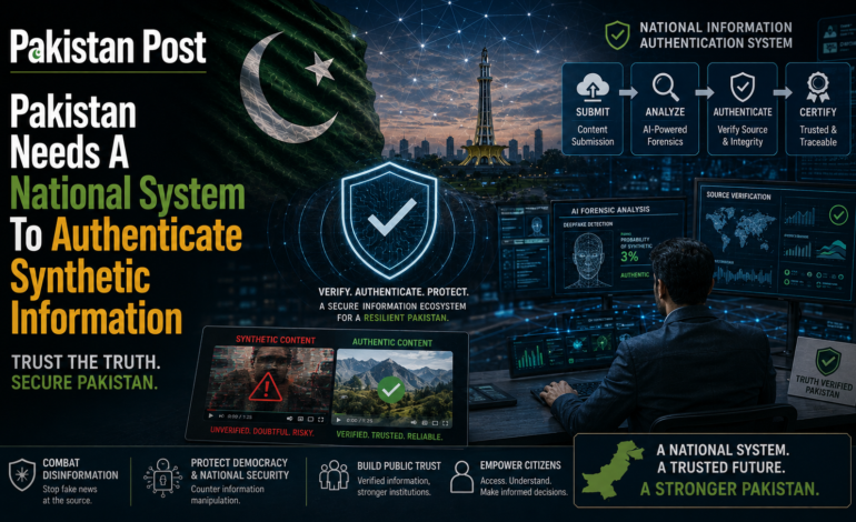 Pakistan Needs A National System To Authenticate Synthetic Information