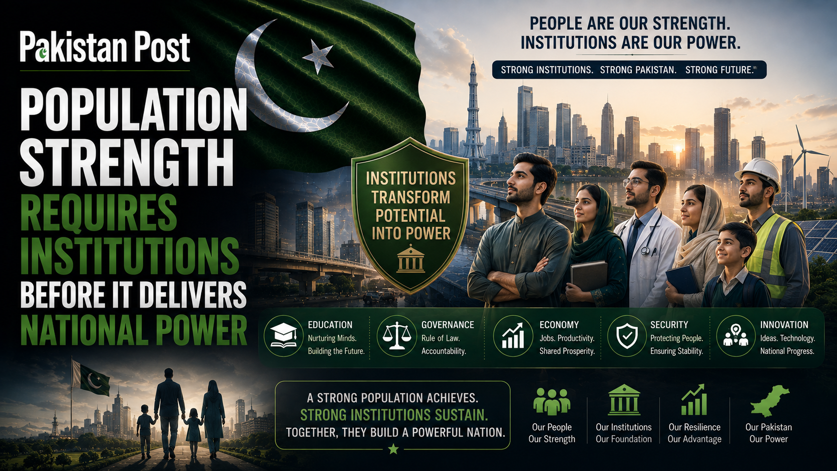 Population Strength Requires Institutions Before It Delivers National Power