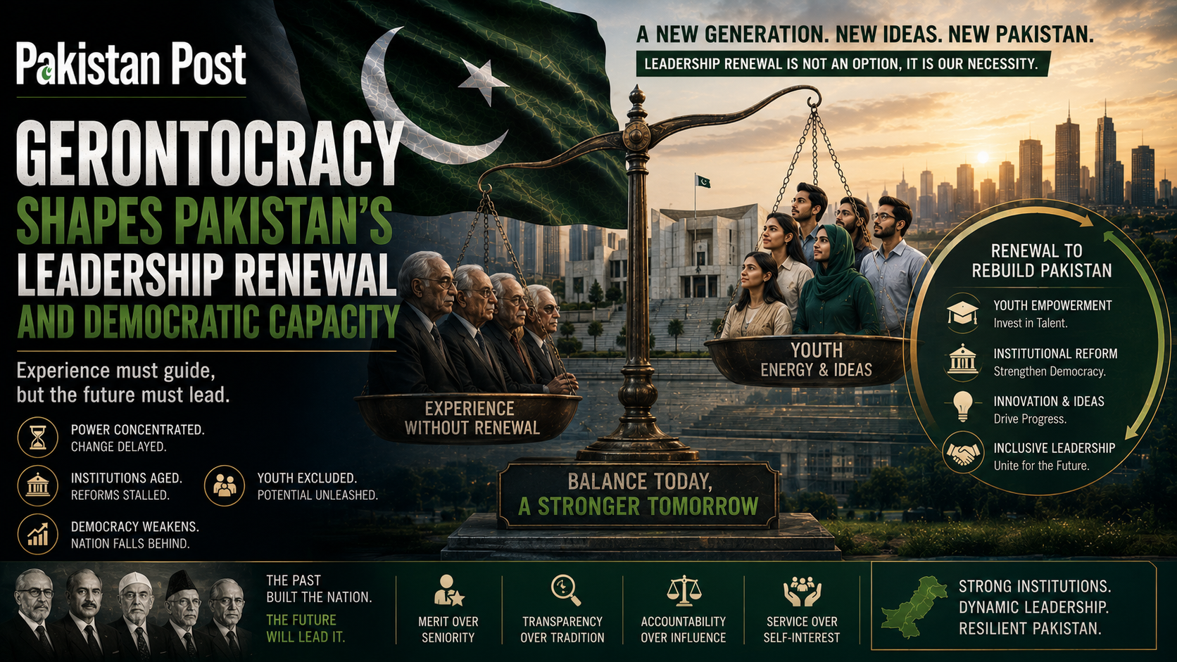 Gerontocracy Shapes Pakistan’s Leadership Renewal and Democratic Capacity